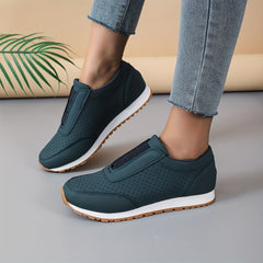 Women's Hollow Out Slip On Sneakers Breathable Outdoor Shoes