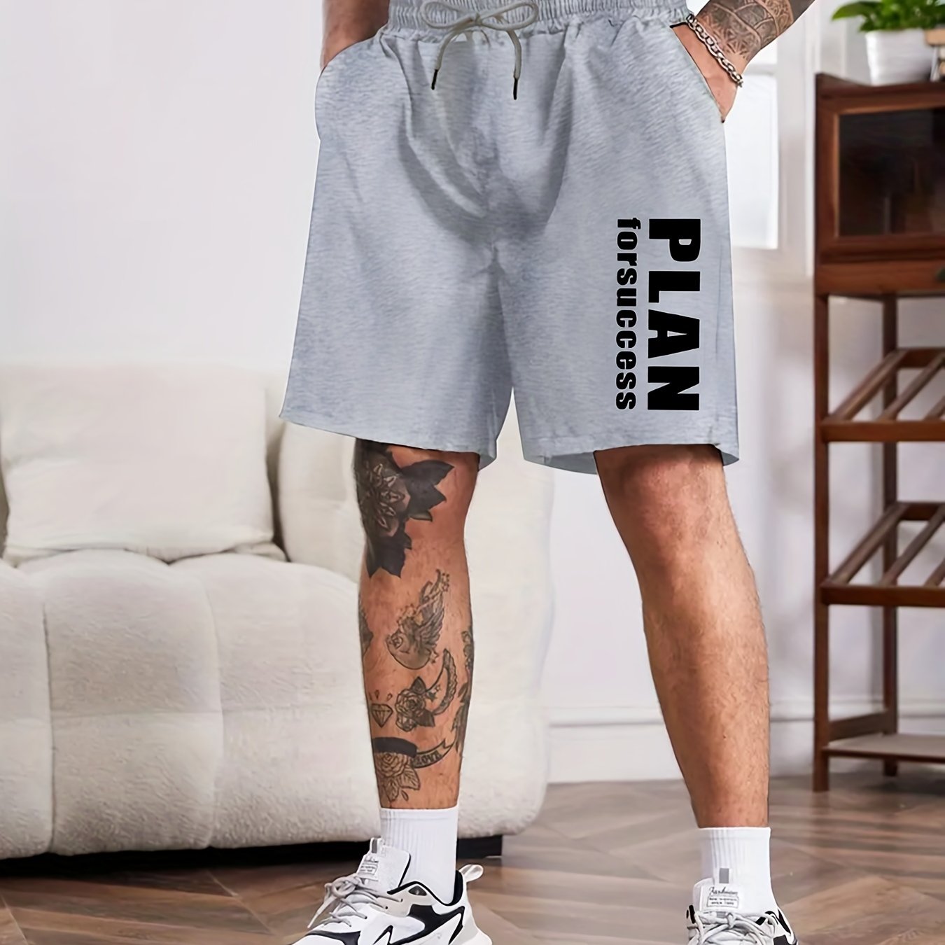 Men's Comfy Drawstring Shorts for Daily Leisure Outdoors