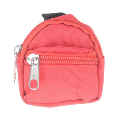 Mini Canvas Backpack Schoolbag for Doll House