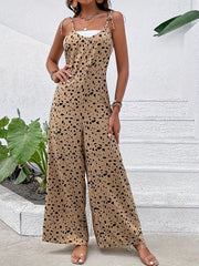 Wide Leg Jumpsuit Sleeveless Tied Cami Jumpsuit Women's Clothing
