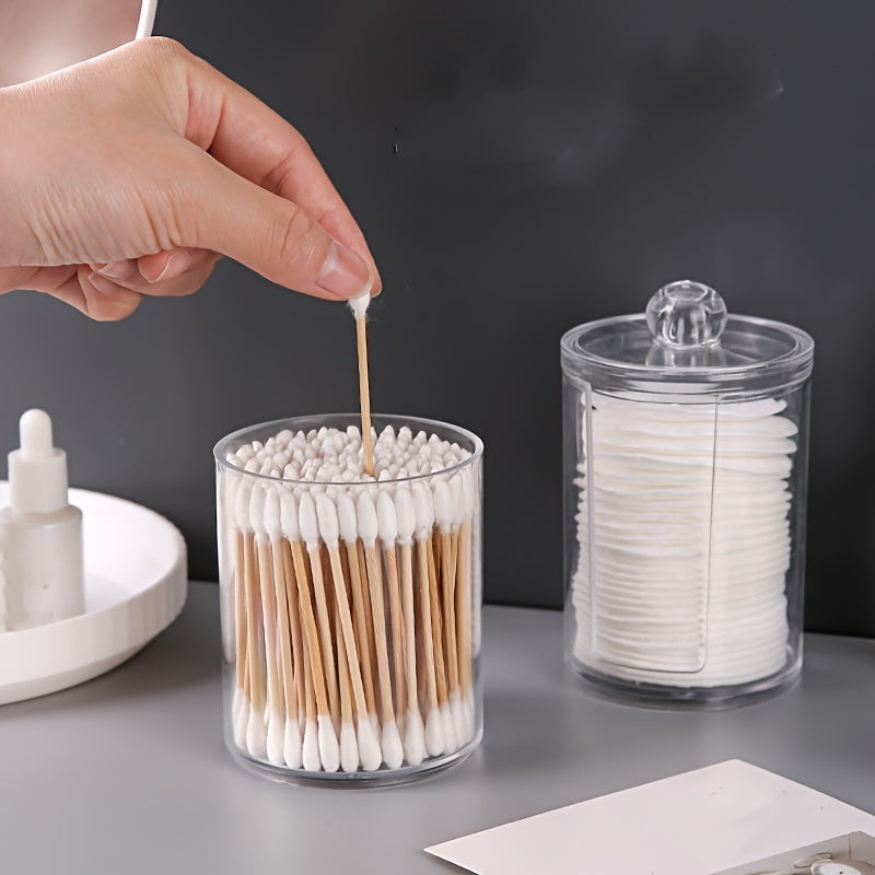 Clear Swab Holders With Lid & Dust proof Storage Jars