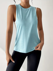 Sports Yoga Fitness Sleeveless T-shirt Breathable Round Neck Tank Top