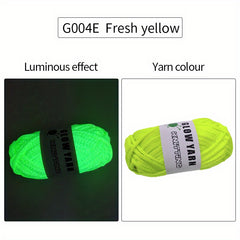 Polyester Glow in the dark Filler Yarn for DIY Knitting 50g pc