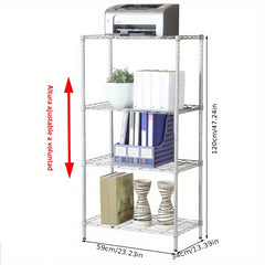 Adjustable Metal Storage Rack with 4 5-Tier Shelves