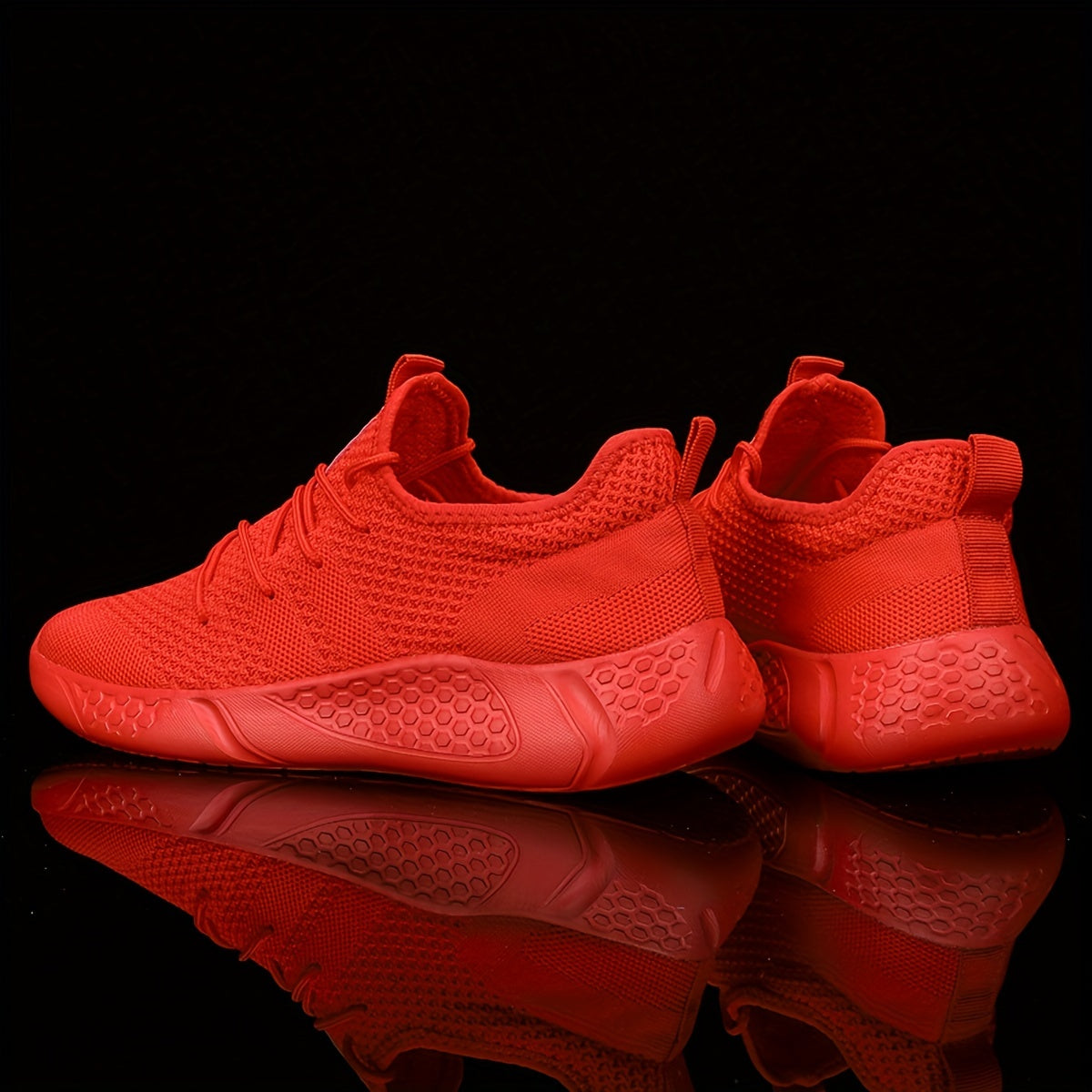 Women's Knitted Sports Shoes Lightweight Non Slip Running & Tennis Shoes
