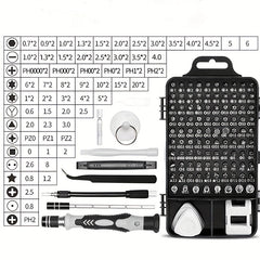 115-in-1 Screwdriver Tool Set for Repair Jobs