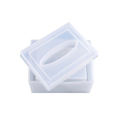 Silicone Tissue Box Resin Mold w/ Lid DIY Epoxy Resin Casting Mould