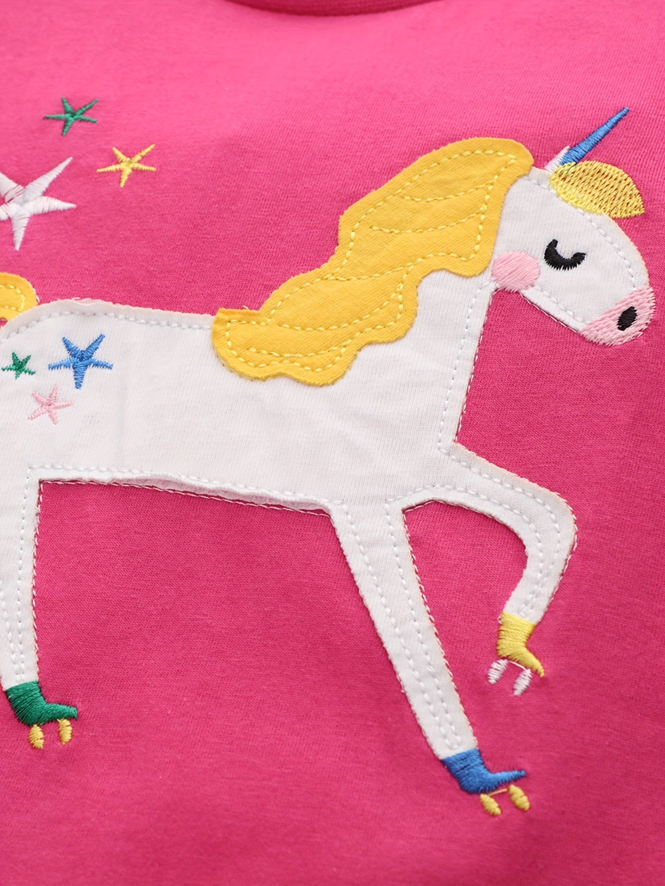 Girls Unicorn Graphic Short Sleeve T shirt - Summer Gift