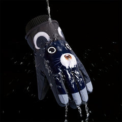 Waterproof Windproof Cartoon Skiing Gloves