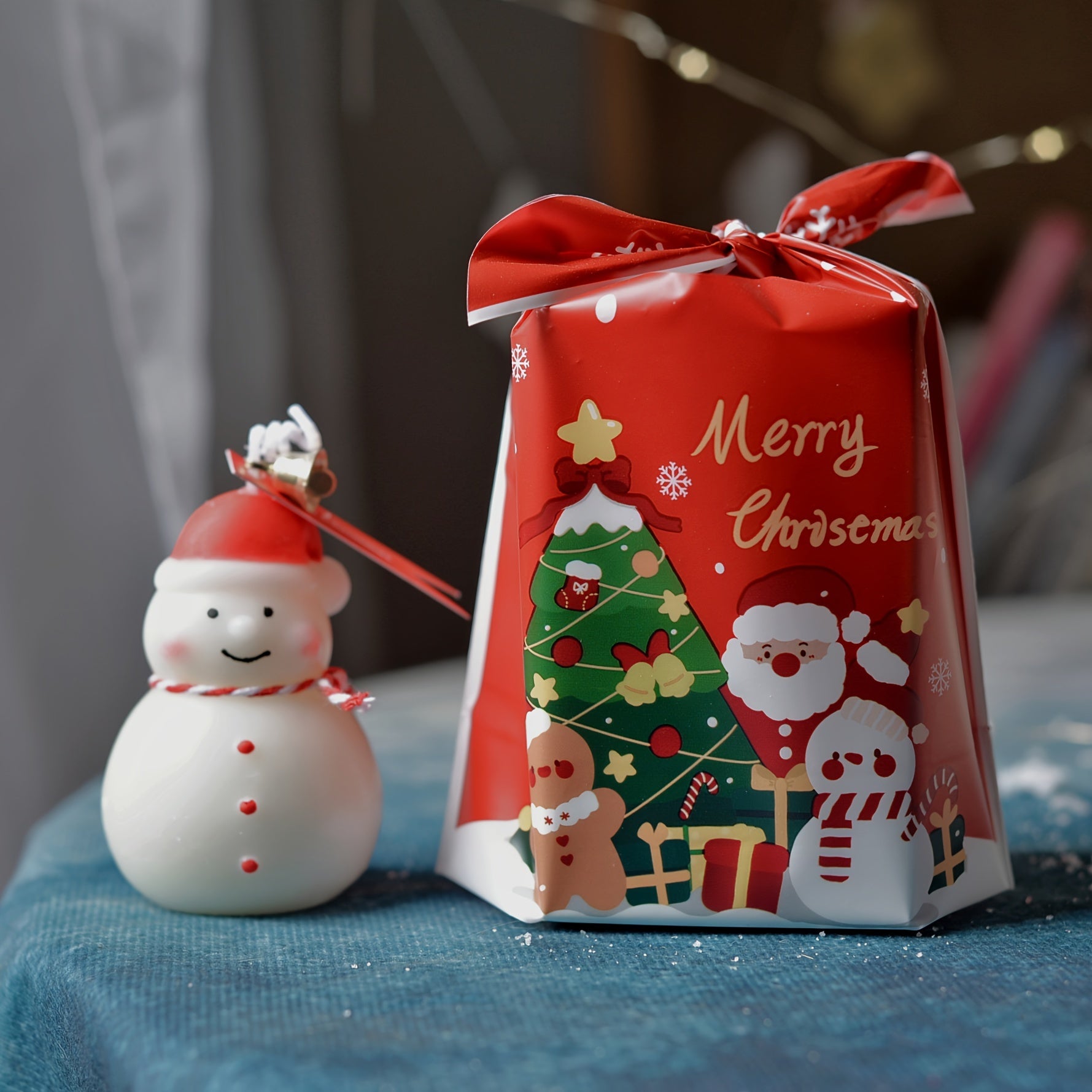 Christmas Scented Candle Santa Claus Snowman Long Pole Candles