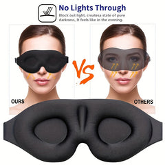 3D Stereo Sleep Eye Mask Light Blocking Soft Comfortable Blindfold