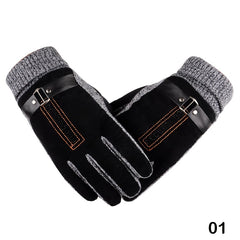 Men's Leather Cycling Motorcycle Gloves Anti skid Grip