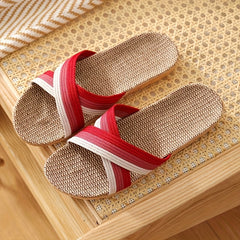 Women's Cross Strap Flat Slides Casual Slip On Beach Shoes