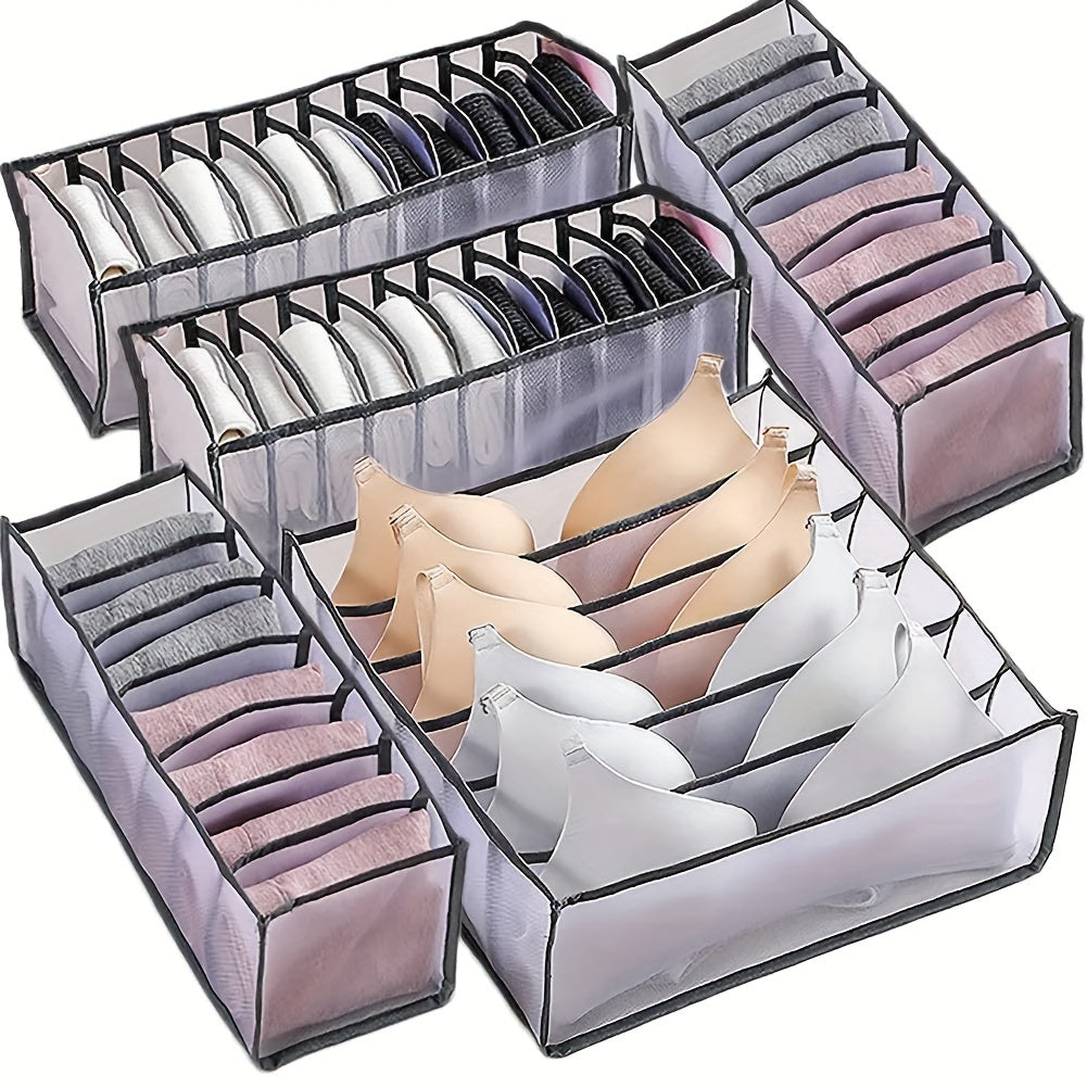 3pcs Underwear Drawer Storage Basket Socks Storage Drawer Box Organizer
