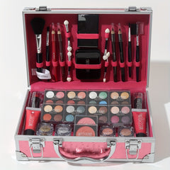 56 Pcs Eyelashes Tinted Lip Cosmetic Set Professional Portable Full Makeup Kit