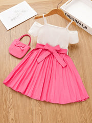Sweet Girls' Off Shoulder Princess Dress