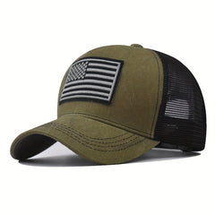Flag Half Mesh Baseball Cap