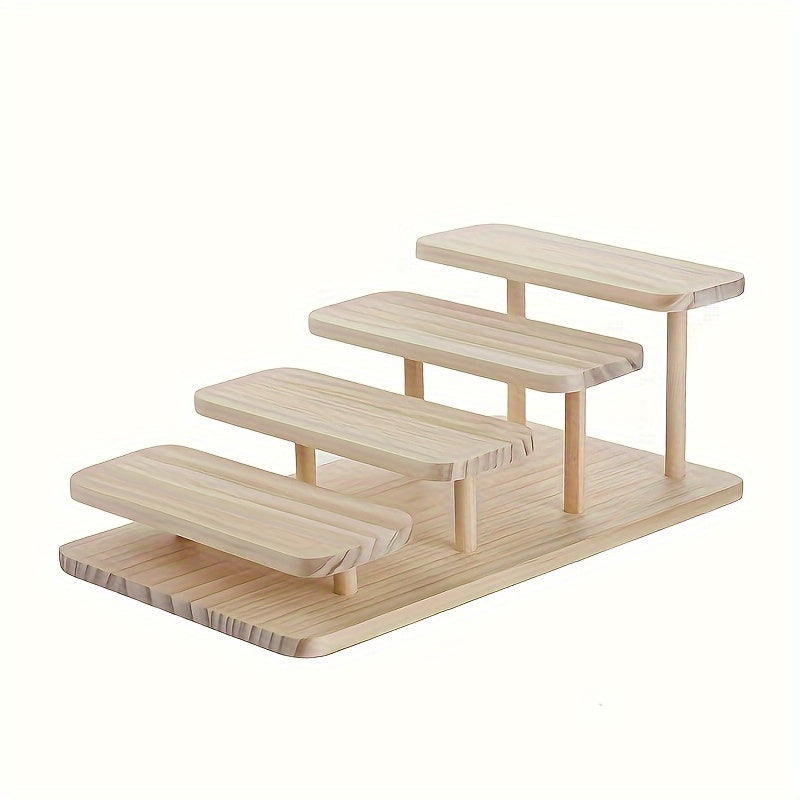 Wood Glasses Display Rack for Shop Showcase