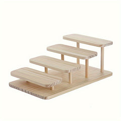 Wood Glasses Display Rack for Shop Showcase