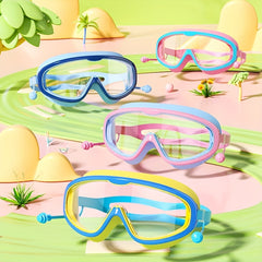 Outdoor Swim Goggles Large Frame Waterproof Anti Fog UV Protection