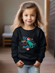 Christmas Dinosaur Pattern Sweatshirt for Toddlers