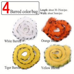 12 Colors Straight Cut Zonker Strips Hare Hair Fur Fly Tying Materials