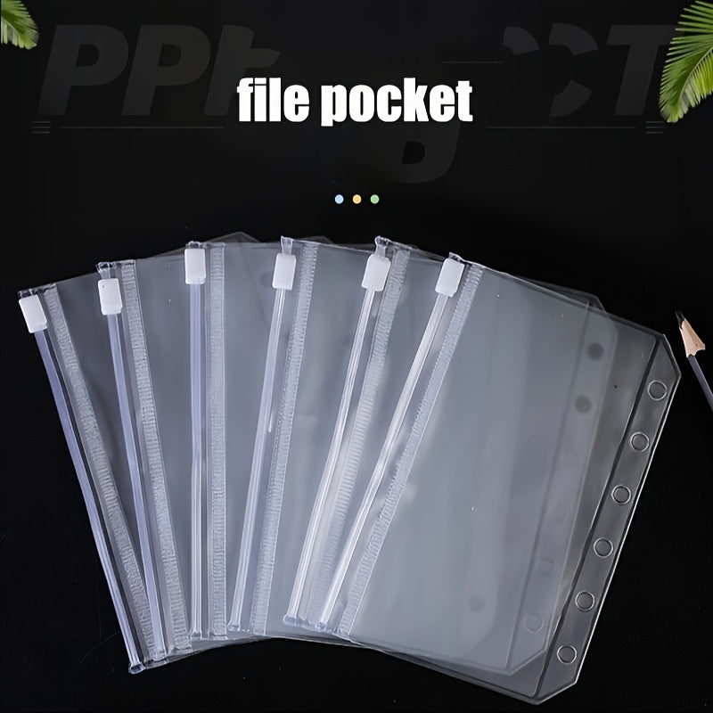 Office Document Bag with Zipper, A5A6A7 Loose leaf Storage