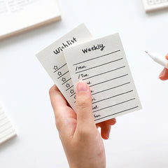 Mini Note Pad with Surprising Patterns - Portable To Do List Organizer
