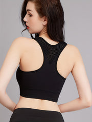 Racerback Wireless Sports Bra Yoga Tank Bra