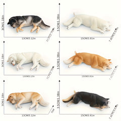 Realistic Shiba Inu Dog Figurines PVC Desktop Decor