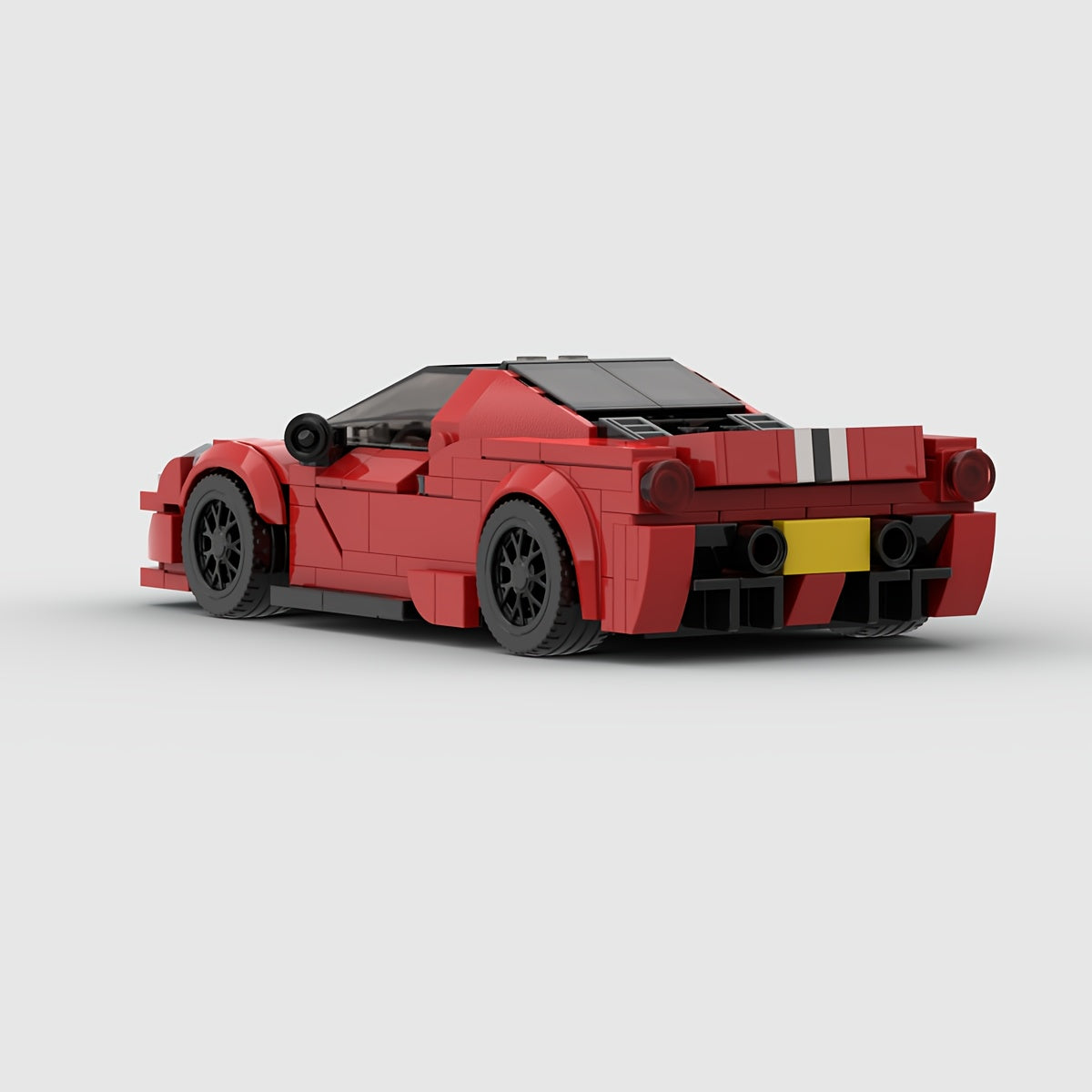 344pcs Red Supercar Classic Car Model Building Block Set