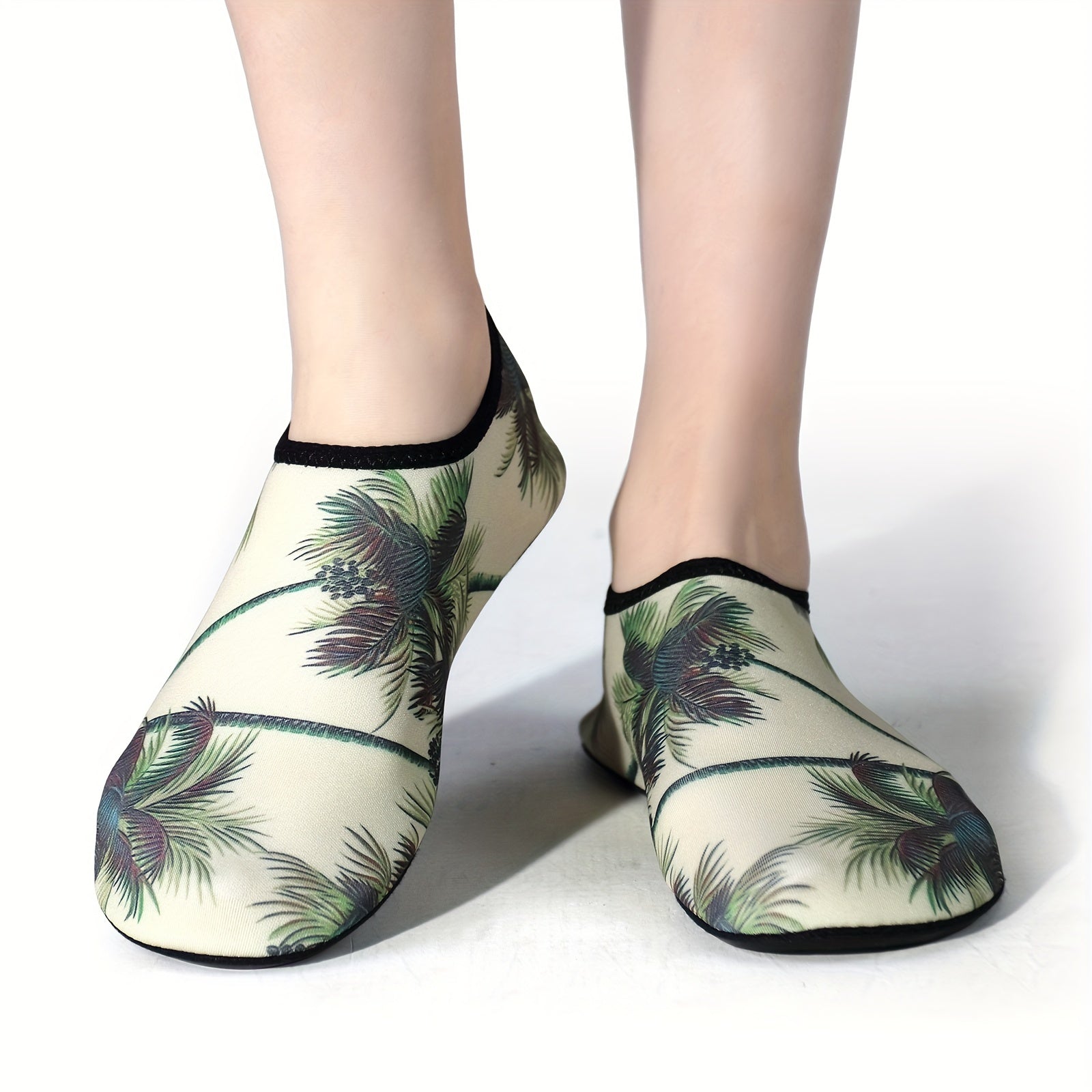 Men's Coconut Trees Slip On Water Shoes Summer Casual Outdoor Walking Shoes