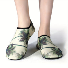 Men's Coconut Trees Slip On Water Shoes Summer Casual Outdoor Walking Shoes