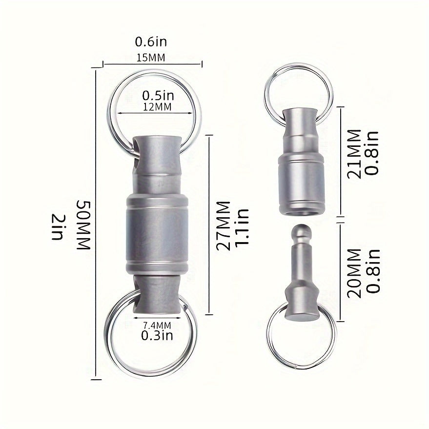 8-Shaped Metal Keychain for Outdoor Camping