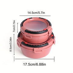 2pcs Retro Fresh Keeping Box Set Sealed Storage Kitchen Accessories