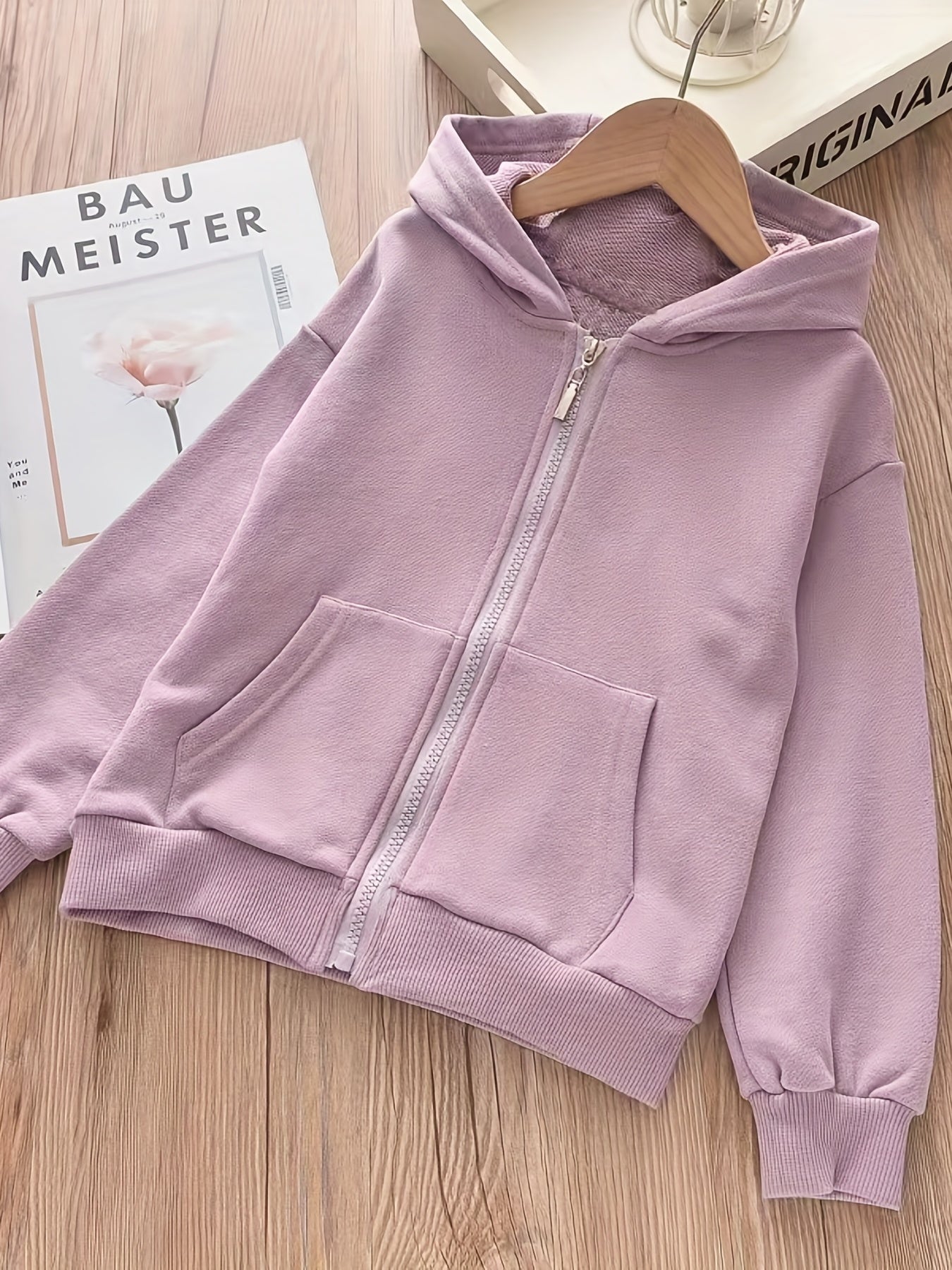 Kid's Full Zip Hooded Sweatshirt Casual Hoodies For Boys Girls