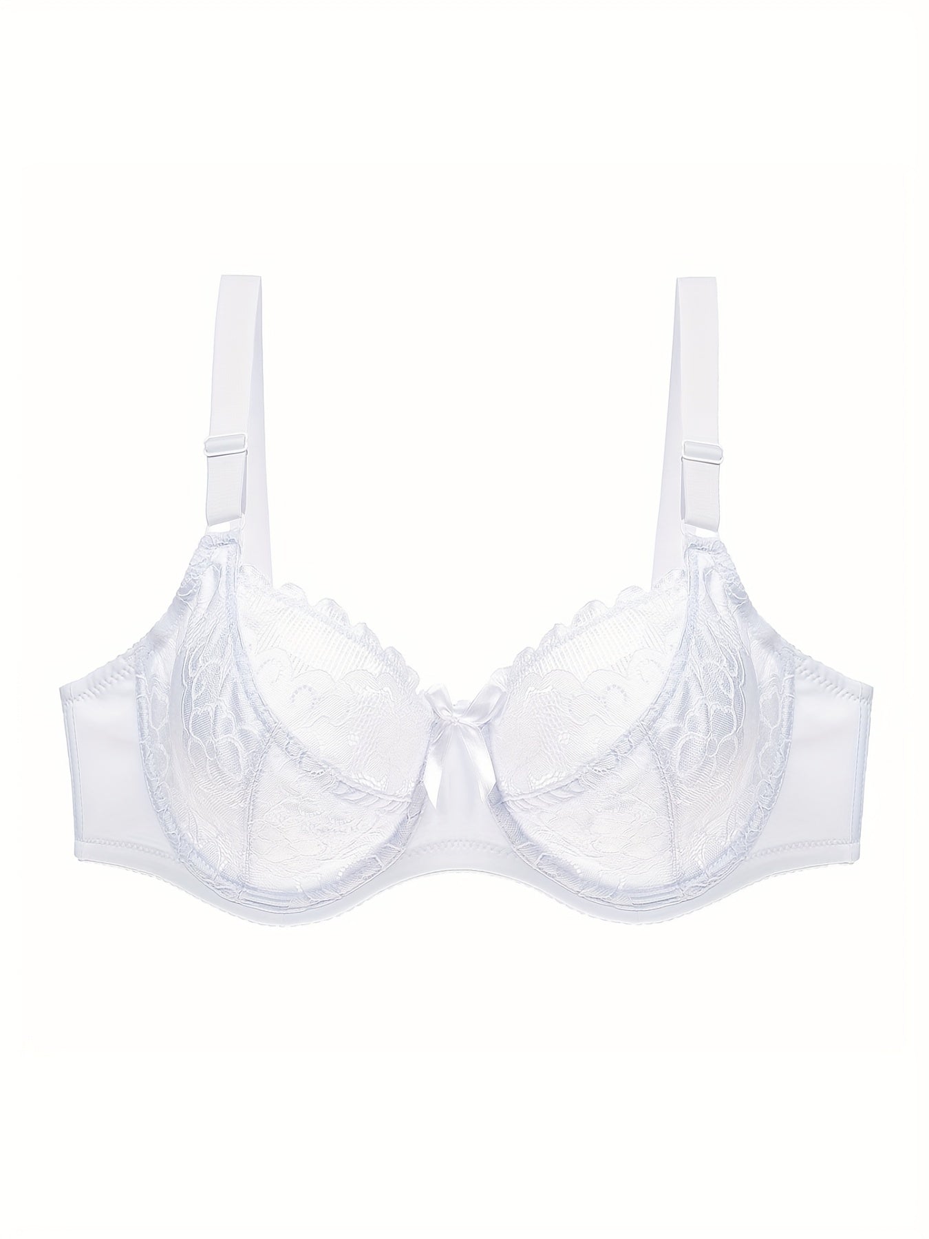 Contrast Lace Underwire Bra