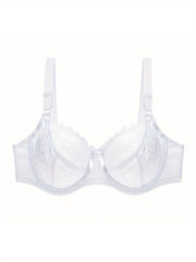 Contrast Lace Underwire Bra