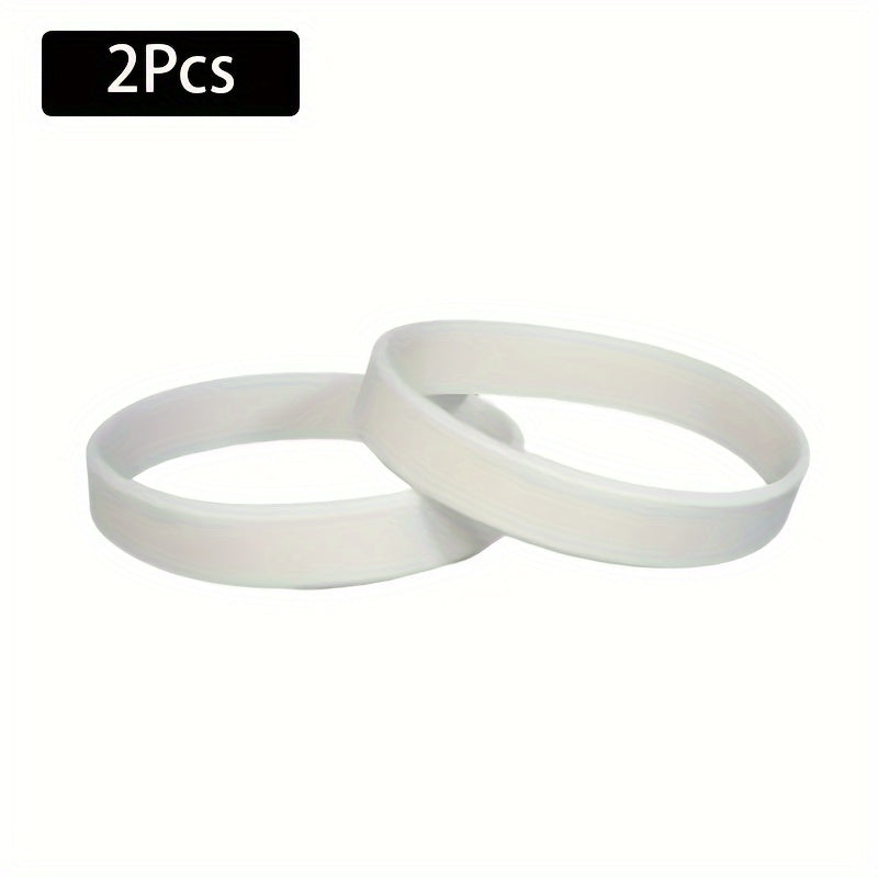 2pcs Silicone Bracelet for Outdoor Fitness and Sports