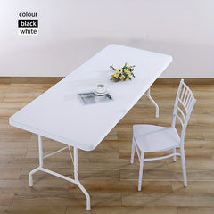 6pcs Polyester Elastic Table Cover Washable Table Cloth