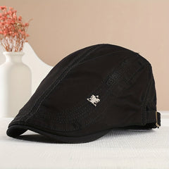 Men's Casual Outdoor Sports Beret Iron Label Letter Embroidery Newsboy Hat