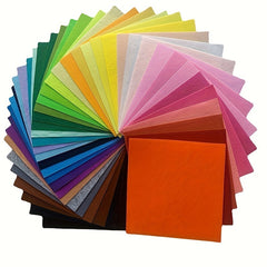40pcs Assorted Felt Fabric Squares 1mm Thick DIY Craft Sewing Projects 4x4