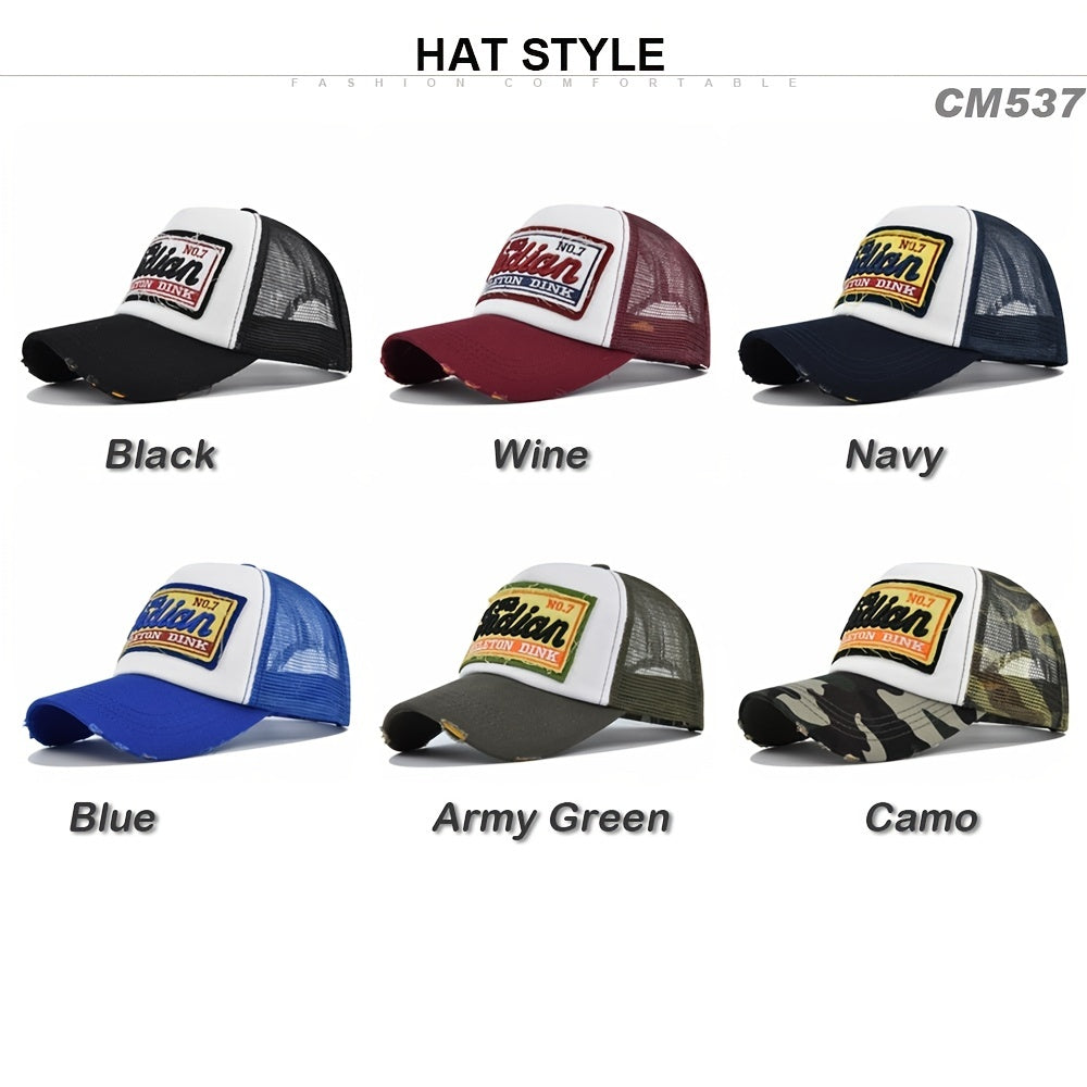 Stay & Stylish Unisex Summer Baseball Cap with Embroidery Mesh