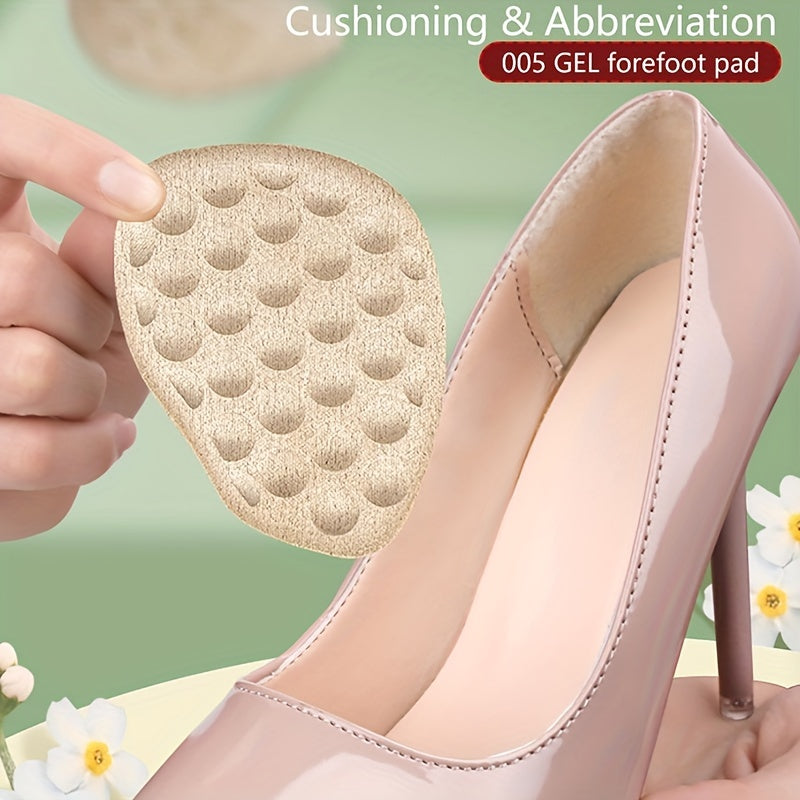 2pcs Half Insoles High Heel Shoes Forefoot Non-slip Cushion Relief Shoe Pads