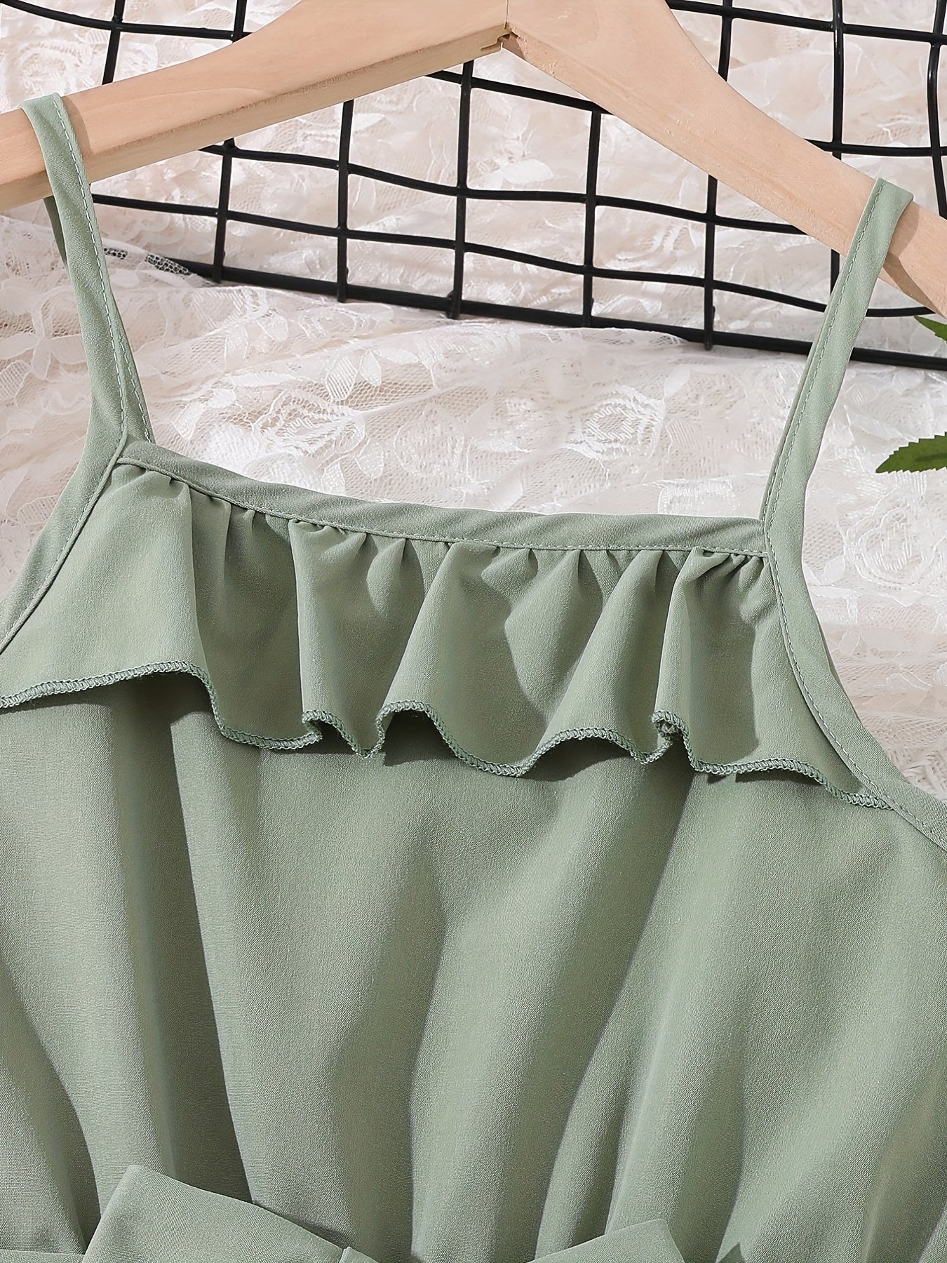 Girls' Ruffle Stitching Cami Dress for Party Going Out Casual Dress