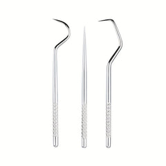 7pcs Stainless Steel Toothpick Dental Floss Oral Teeth Care Cleaning Tool