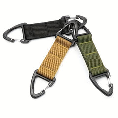 2pcs Nylon Webbing Buckle Quick Release Keychain For Camping Hiking
