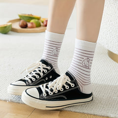 Pair of Polar Bear Print Socks for Women