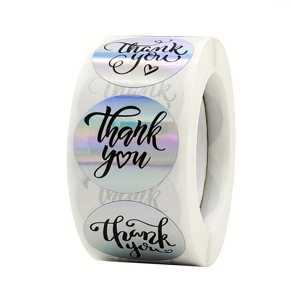 500 Thank You Stickers Sealing Labels Laser Scrapbooking Sticker