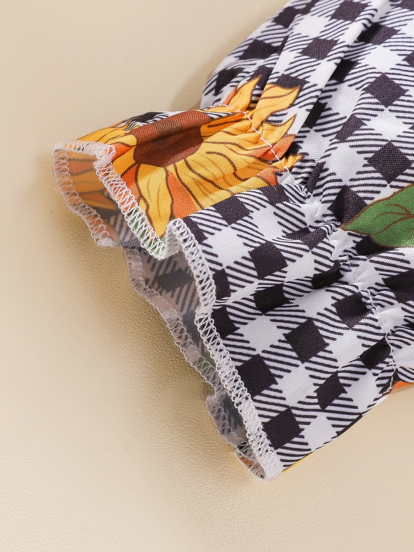 Baby Girls Off the Shoulder Sunflower Jumpsuit